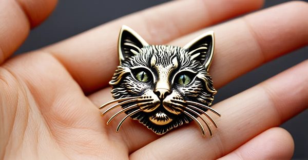 Ajoutez une touche d'originalité avec une broche chat !